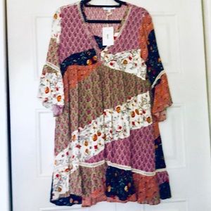Grace & Lace Belle patchwork tunic dress